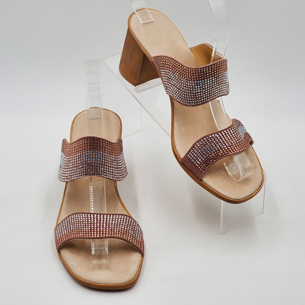 Onex Rhinestone Block Heel Sandals - Picture 5 of 16